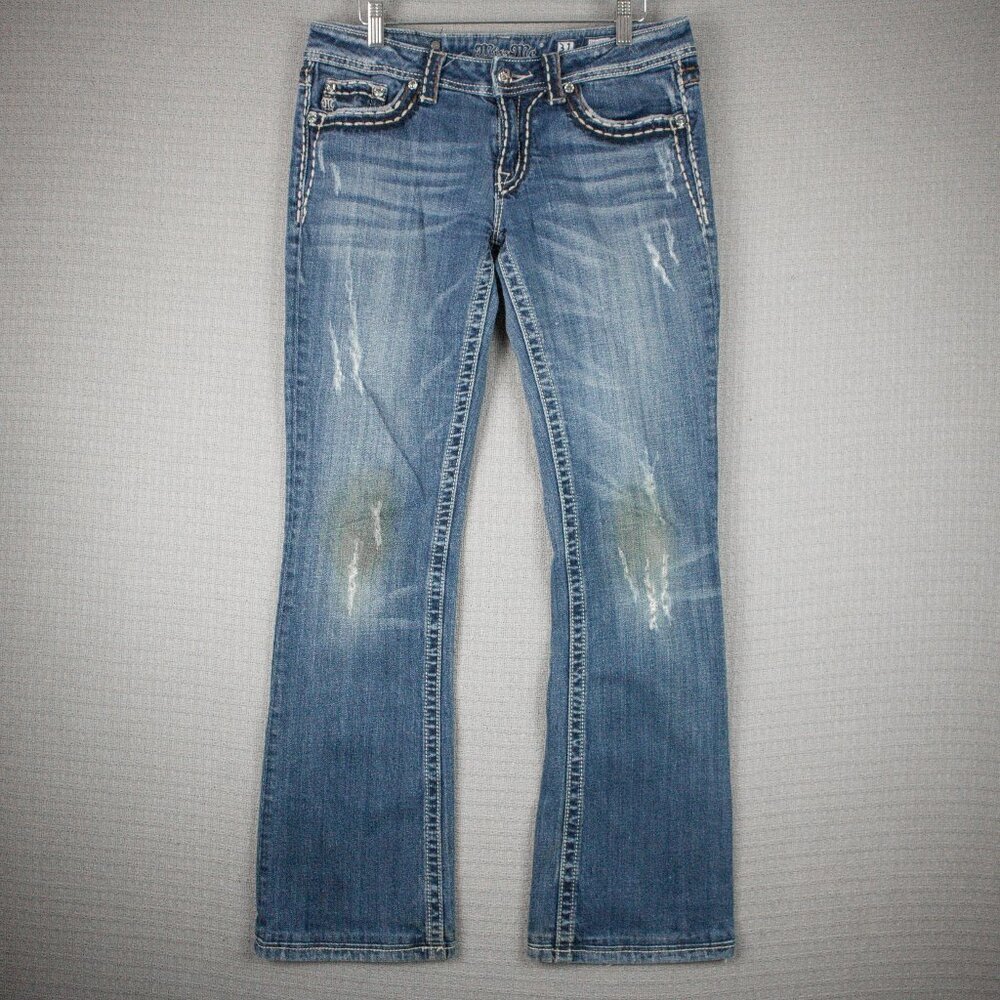 Miss Me Mid Rise Bootcut Denim Jeans Womens 32 JP55014-17